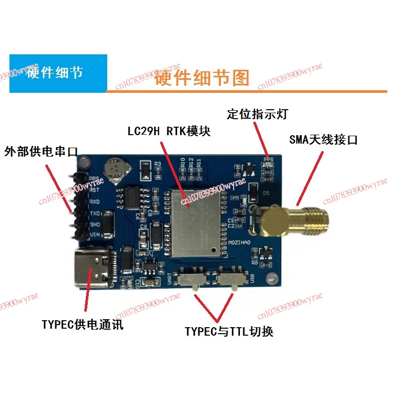 LC29HEA Module Dual Band L1 + L5 High Precision RTK Differential GPS Beidou Positioning Centimeter Level Board Kit