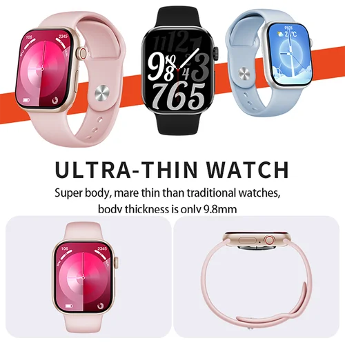 Imagen 2 del producto Reloj inteligente Pinteek para hombres y mujeres, pantalla TFT de 2,1 "", BT hace llamadas, 107 modos deportivos, monitor de ritmo cardíaco durante el sueño, resistente al agua IP68, voz AI