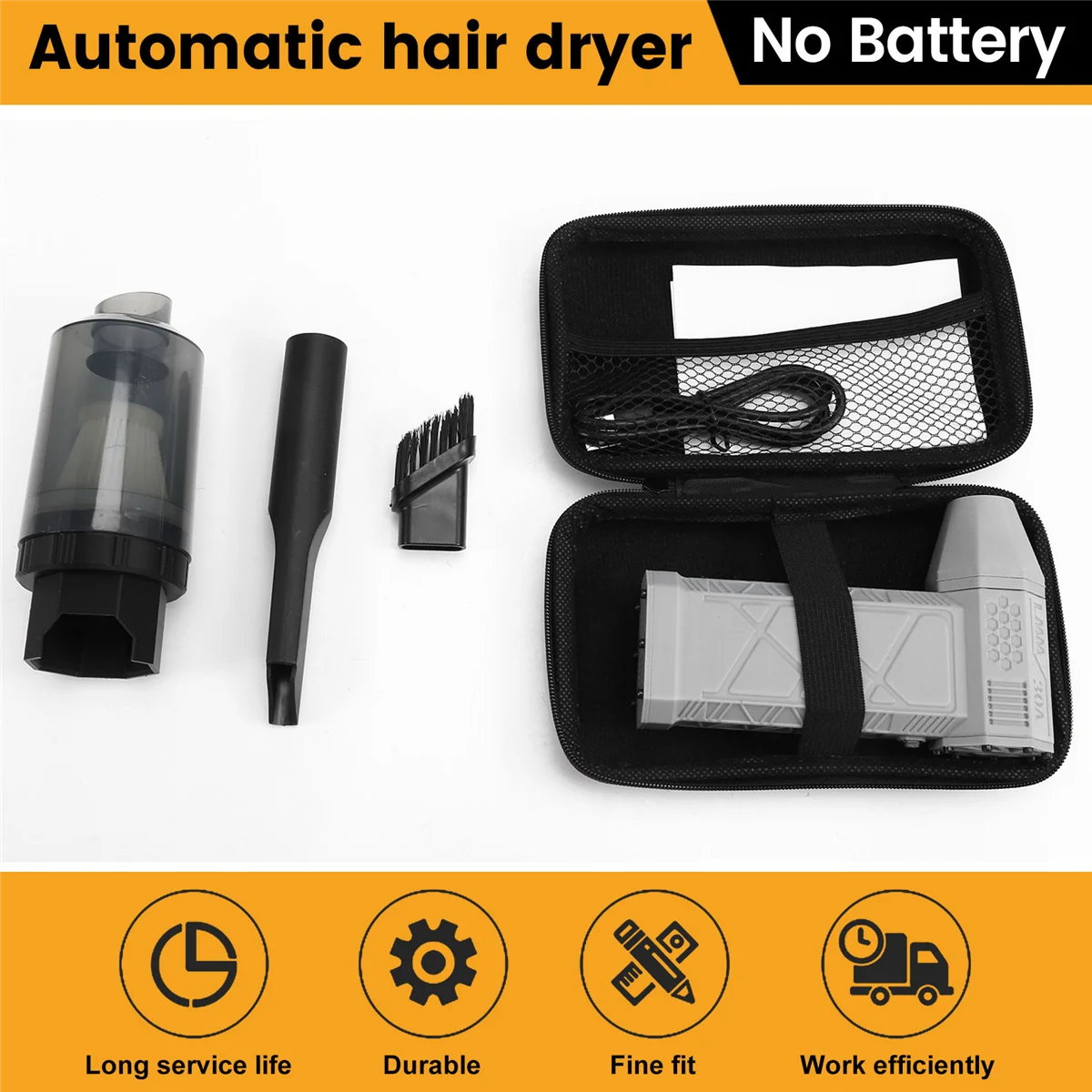 2025+ فوهة مجفف شعر مفرغ ملحق محمول محول منفاخ قابل للإزالة X3 مروحة توربينية محمولة