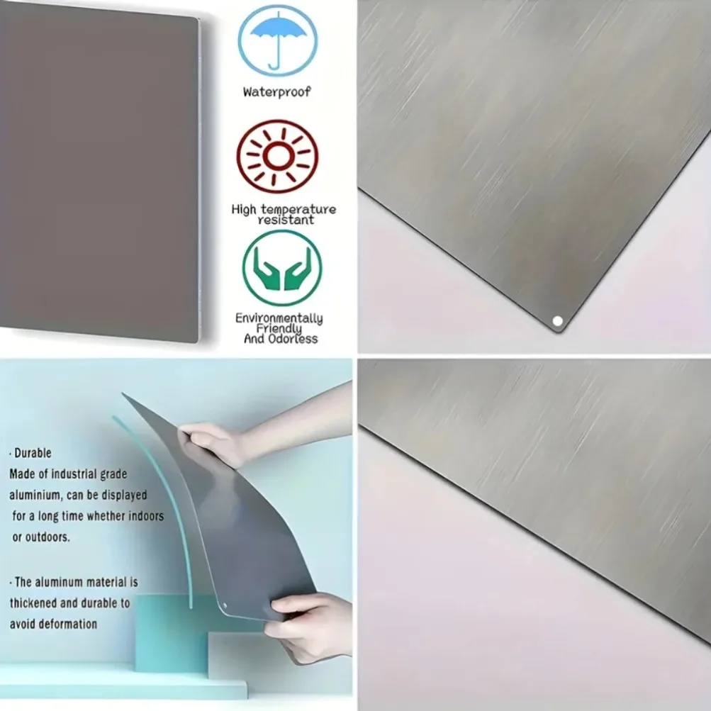 2D شقة 1 قطعة الألومنيوم آلهة لاكشمي والفيلة لوحة معدنية (LakshmiElephantArt) | ديكور الوفرة الروحية #6