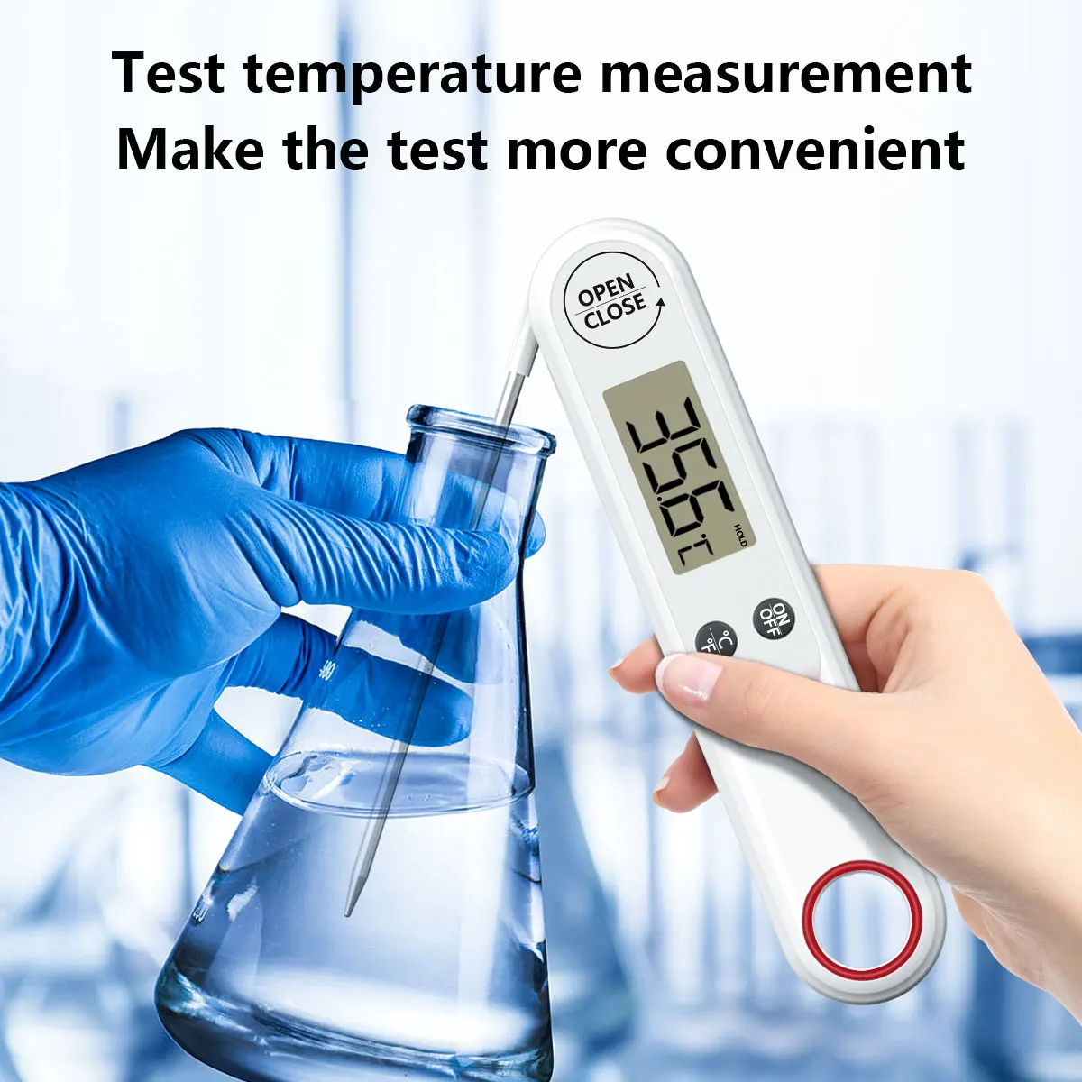 Waterproof Digital Instant Read Meat Thermometer With 4.6\