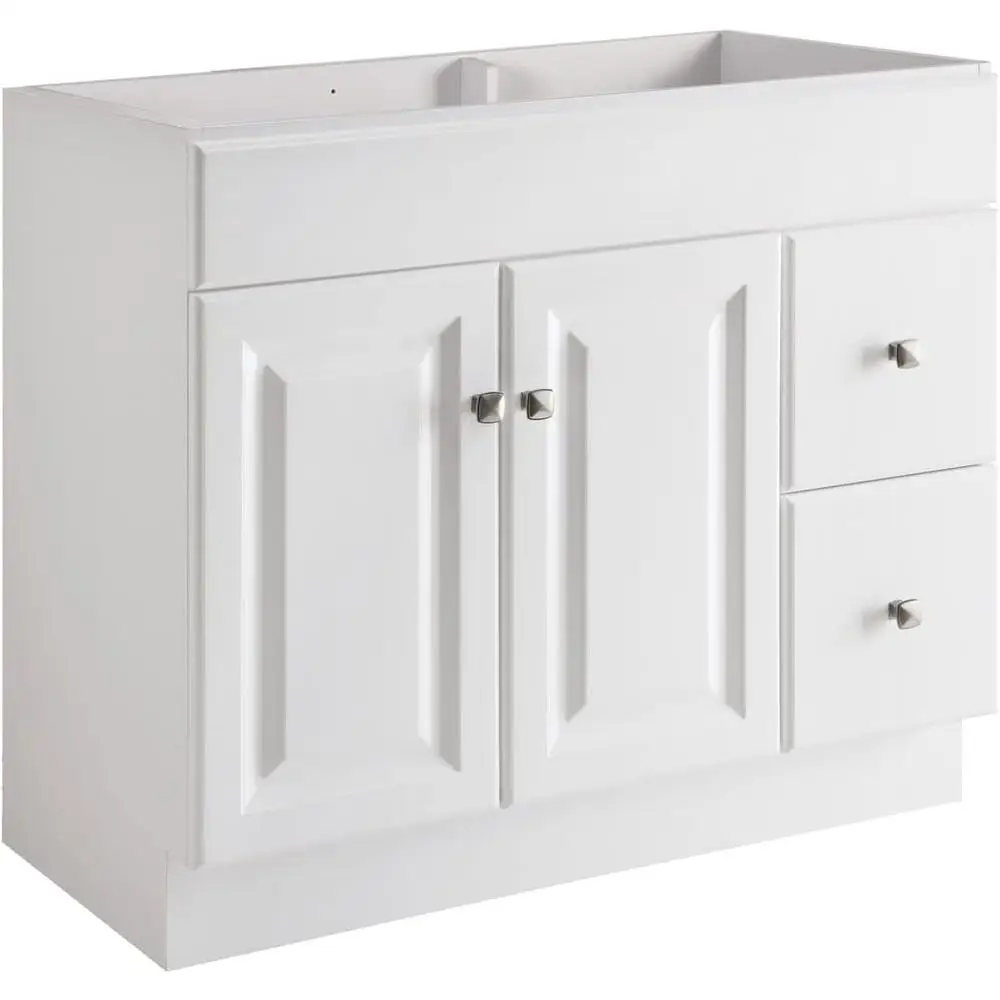 Ready to Assemble Bathroom Vanity Solid Wood 36 Inch Moisture Resistant Ideal Toiletries Fully Assembled Simplified Installation