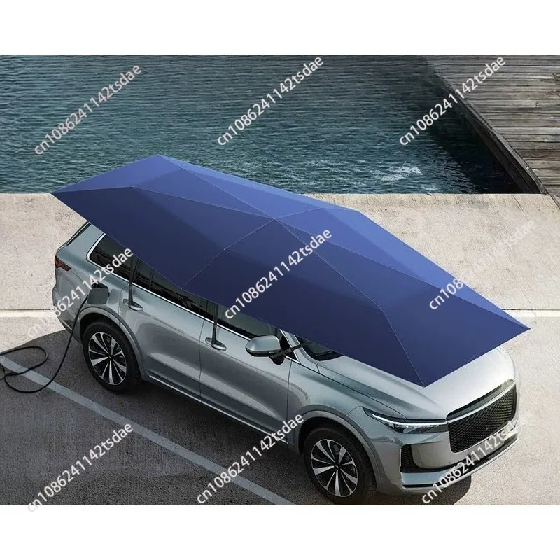 Car parasol automatic vinyl mobile hood summer sun protection roof folding awning full cover