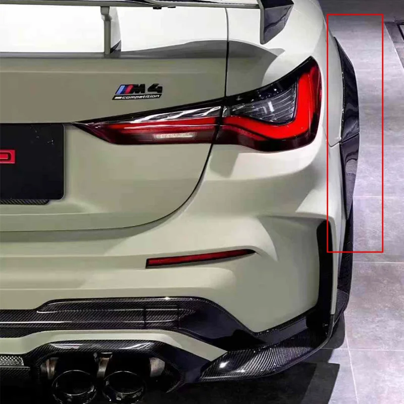 For BMW M3 G80 M4 G82 G83 Carbon Fiber Wheel Eyebrow Arch Fender Flares Cover Trim Mudguards Protective Lip Strips Mud Flaps Kit