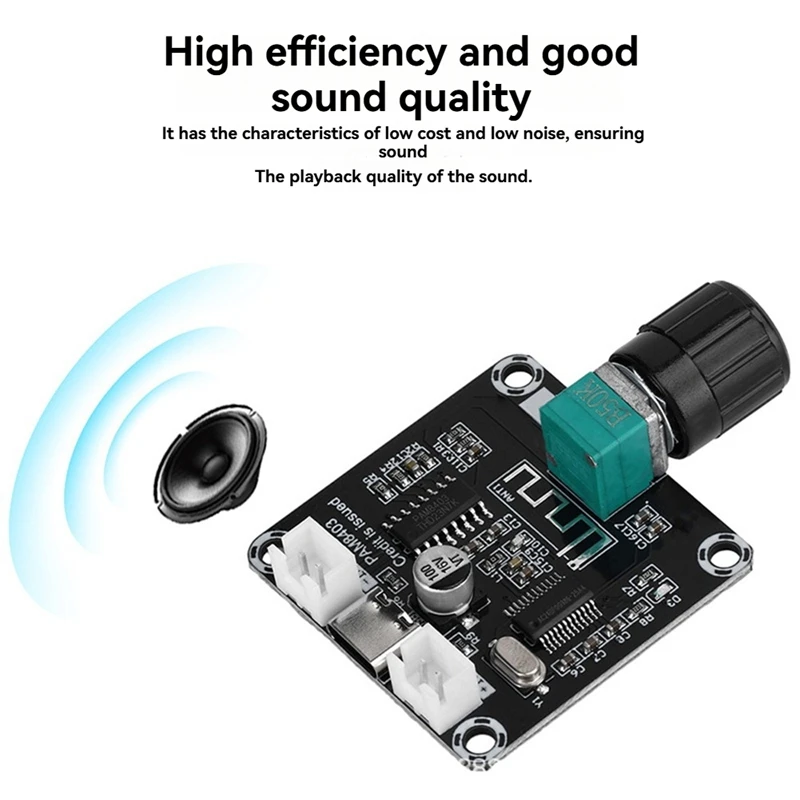 Type-C 5W+5W Mini PAM8403 Bluetooth-Compatible Digital Amplifier Board With Adjustable Volume Amplifier Module DC5V