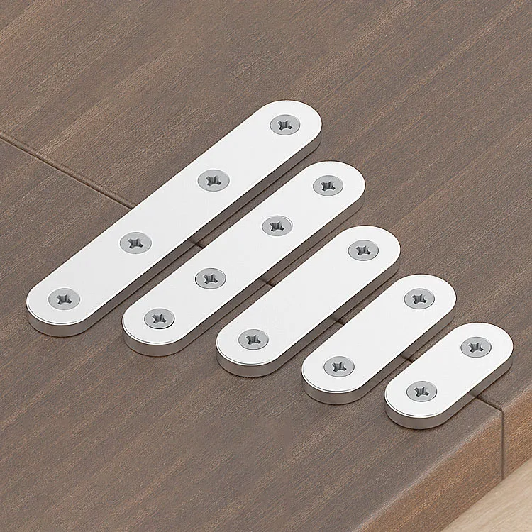 2Pcs Stainless steel Straight Piece Connector Connection Code 36mm~295mm Straight Flat Corner Brace Bracket Furniture Fixed