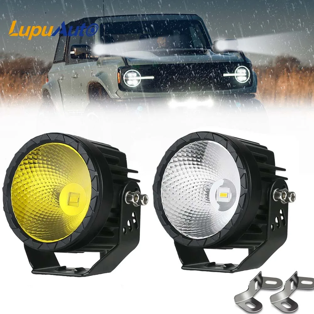 4 Inch Led Work Light White Yellow Spot Flood 4x4 Offroad Fog Lights For Motorcycle Car ATV Race Dirt 12V 24V Auxiliary light