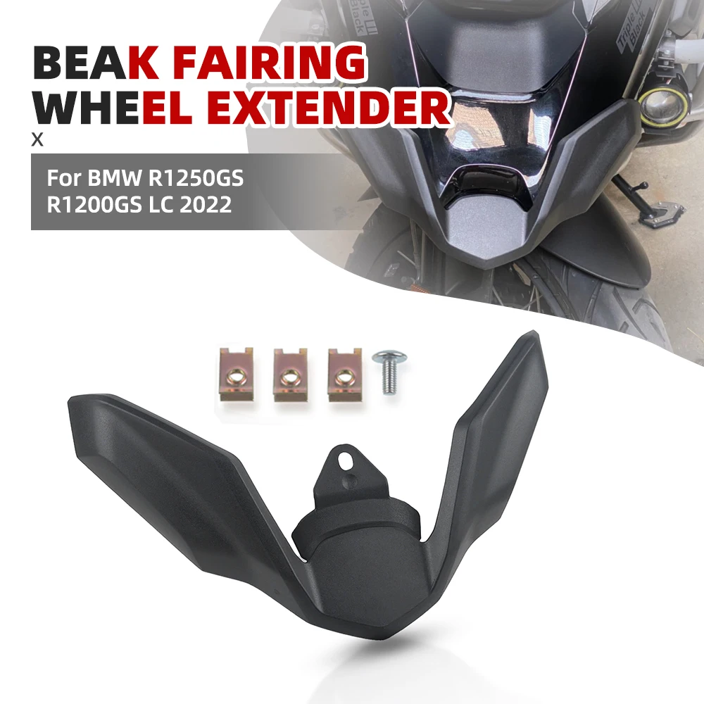 

Plastic For BMW R1250GS R1200GS LC 2022 Motorcycle Beak Fairing Extension Wheel Extender Cover R 1200 GS R 1250 GS 2018-2023