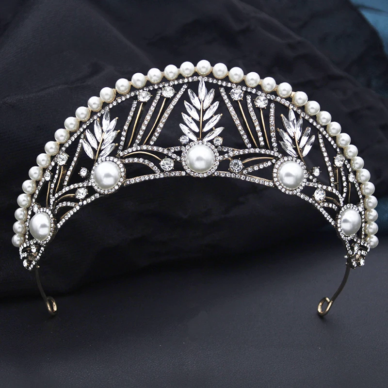 Couronne de diadème de princesse vintage pour femmes, tenue de sauna, robe de mariée élégante, couronne de mariée de patients de reine, bande de sauna, cadeau de bijoux de cheveux