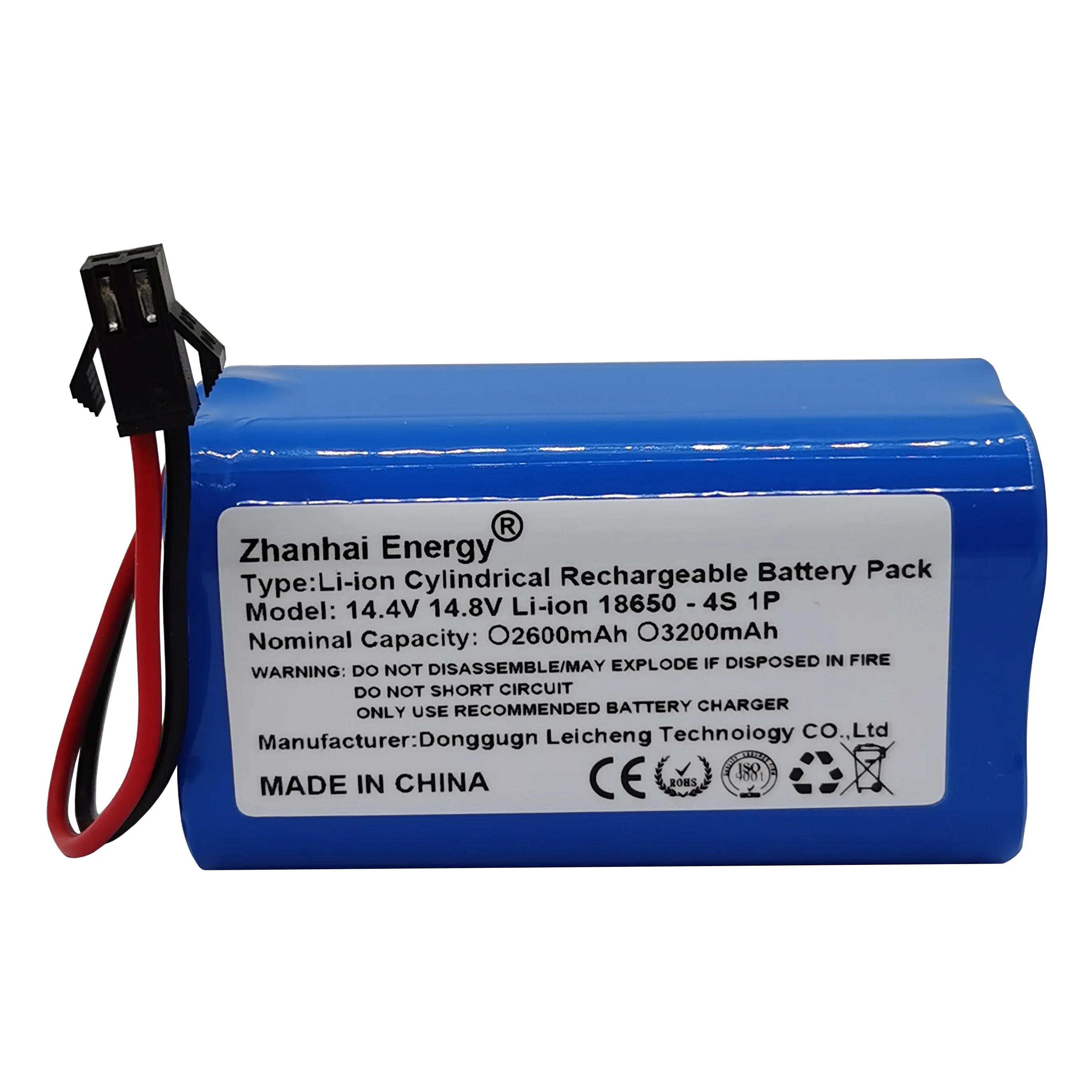 

14.4V 14.8V 2600mAh 3200mAh Li-Ion Rechargeable Battery Pack Suitable For Klins Sweeping Robot KRV309 K185 186 187 2P SM Plug