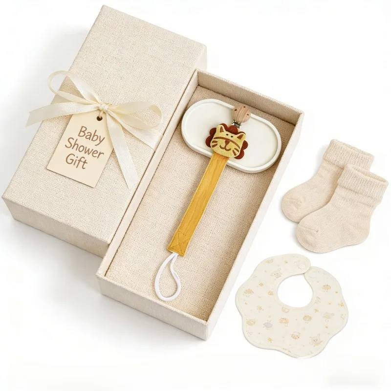 

New Creative Cute Cartoon Animal Pacifier Clip Baby Pacifier Anti Drop Chain All in One Anti Loss Strap for Infant Safety