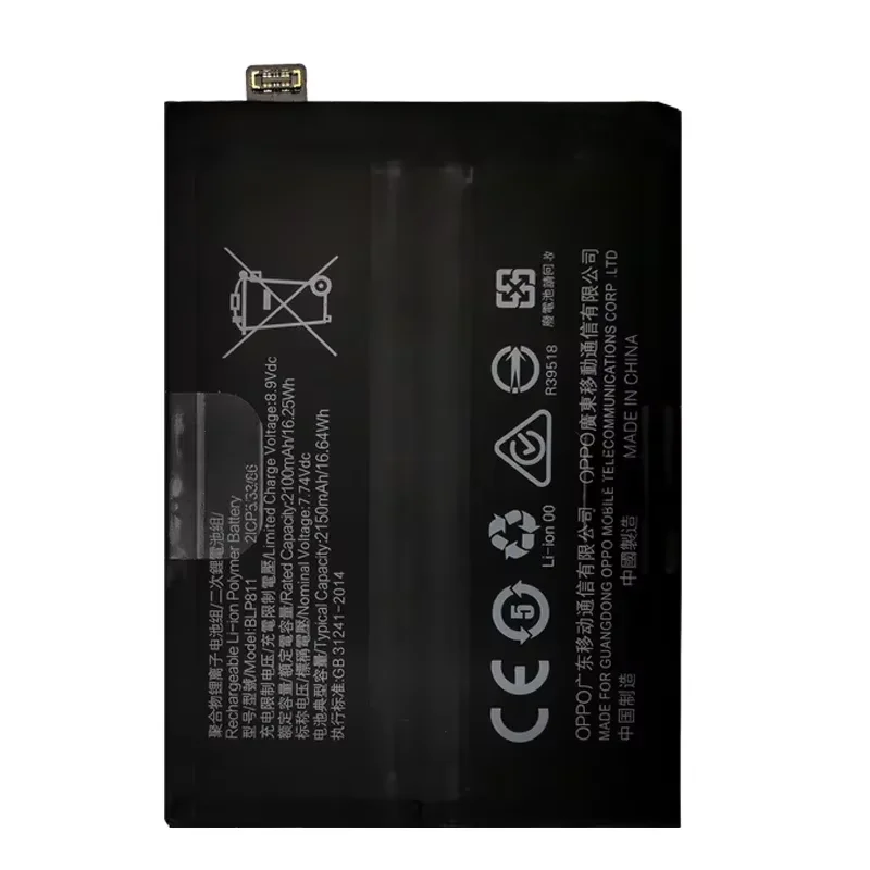 100% Original High Quality Phone Battery 4500mAh BLP811  For OPPO / Reno 4SE/Reno 5/Find X3 Lite Fast Shipping