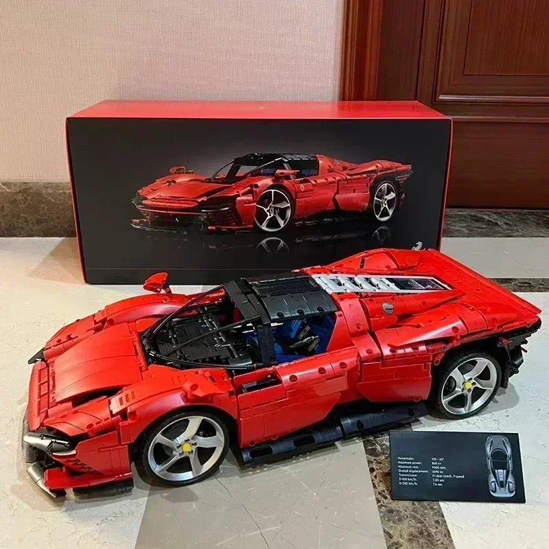 

NEW Technical Compatible 42143 Ferraried Daytona SP3 Supercar Building Blocks Car Model Bricks for Adult&kidsChristmas gifts