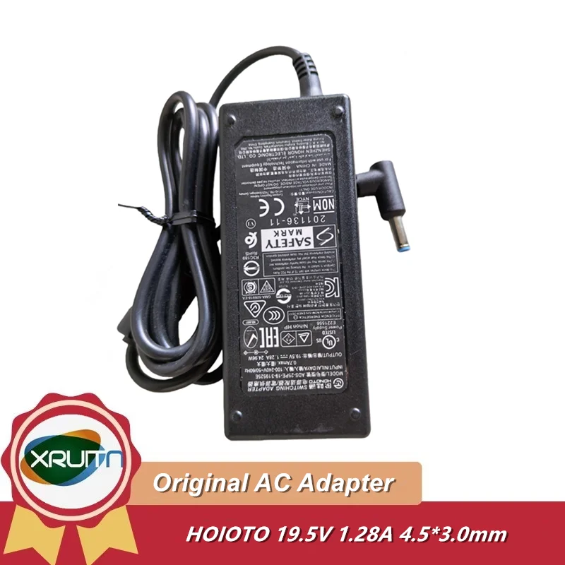 

Оригинальный адаптер переменного тока HOIOTO 19,5 В 1,28 А для монитора HP m27fqFHD, адаптер зарядного устройства, кабель 4,5*3,0 мм ADS-25PE-19-3 19525E