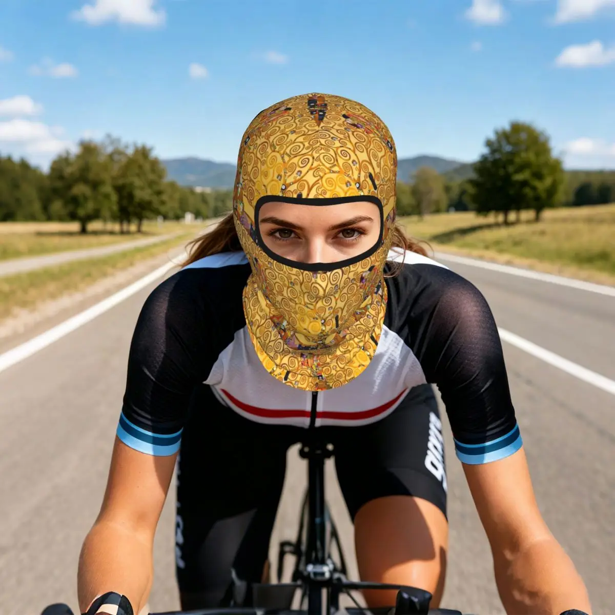 Gustav Klimt - Tree Of Life Breathable Thin Balaclava Full Face Mask Sun Protection Neck Gaiter For Motorcycle Cycling