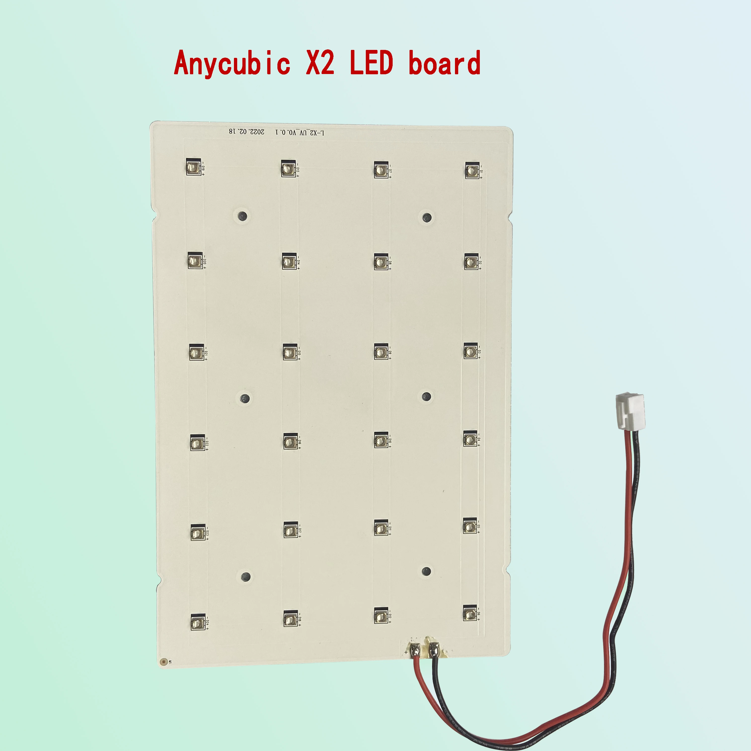 LED light 405nm light source Anycubic X2 LED board 3 printer UV replaces UV LED board using flat 3D printer accessories