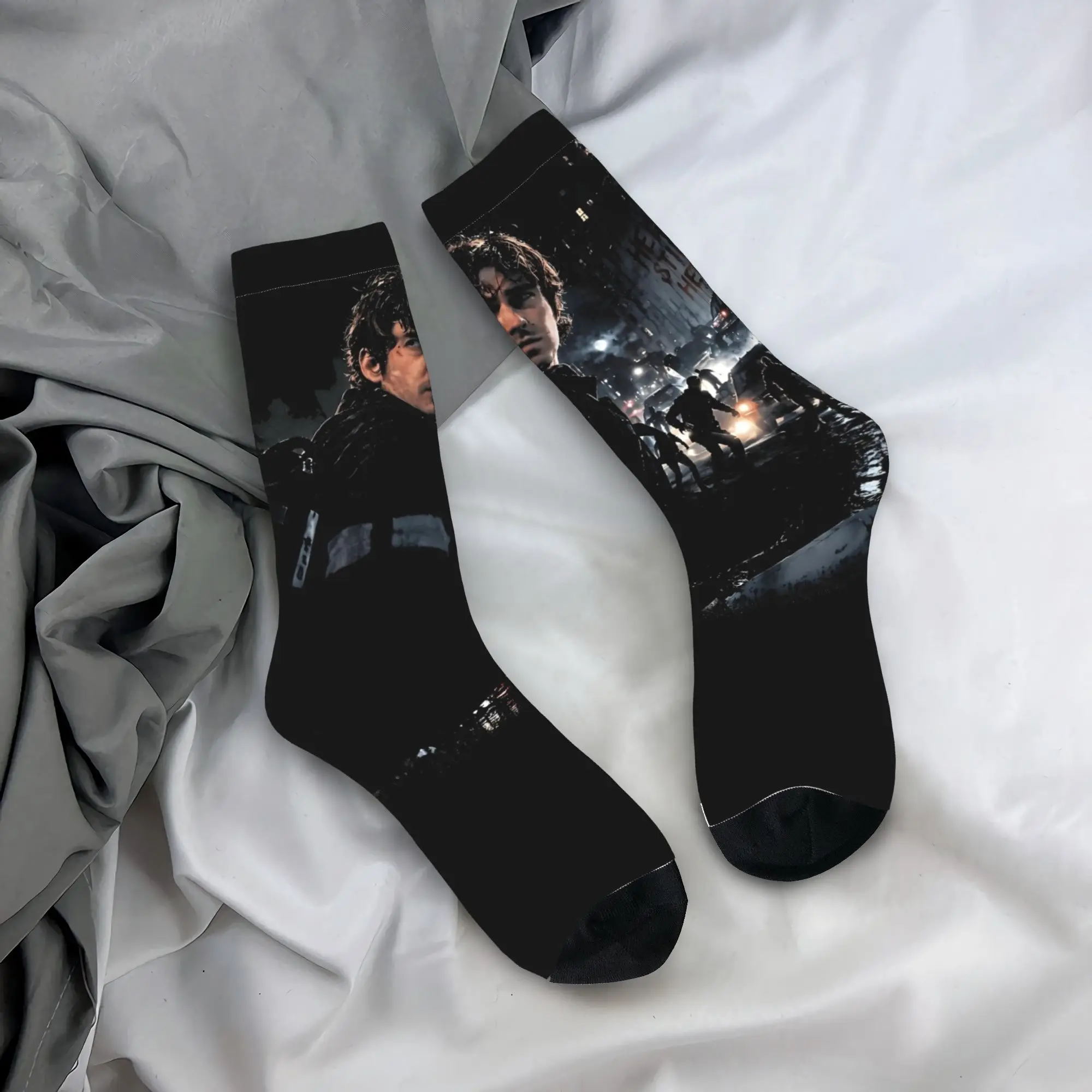 Winter Warm Colorful Unisex Austin Abrams as Bryan RE film Socks  Sweat Absorbing Soccer Socks