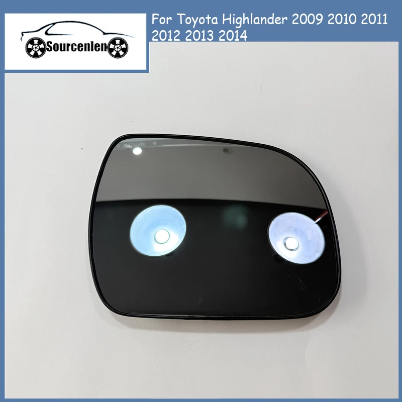 

Brand New Car Side Mirror Glass For Toyota Highlander 2009 2010 2011 2012 2013 2014 Heated