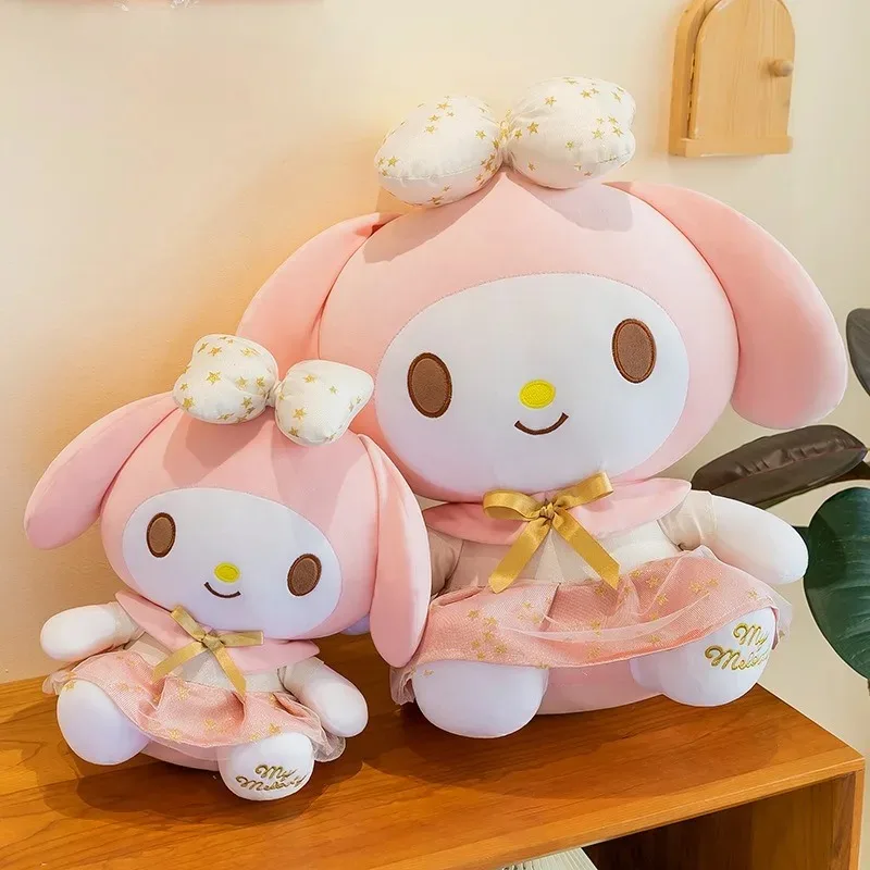 ตุ๊กตาซานริโอ้ คาวาอิ เฮลโล คิตตี้ เมโลดี้ สีชมพูทอง ตุ๊กตาขนนุ่ม เมโลดี้ หมอนนุ่ม แพลตตินัม ของขวัญวันเกิดสำหรับเด็ก