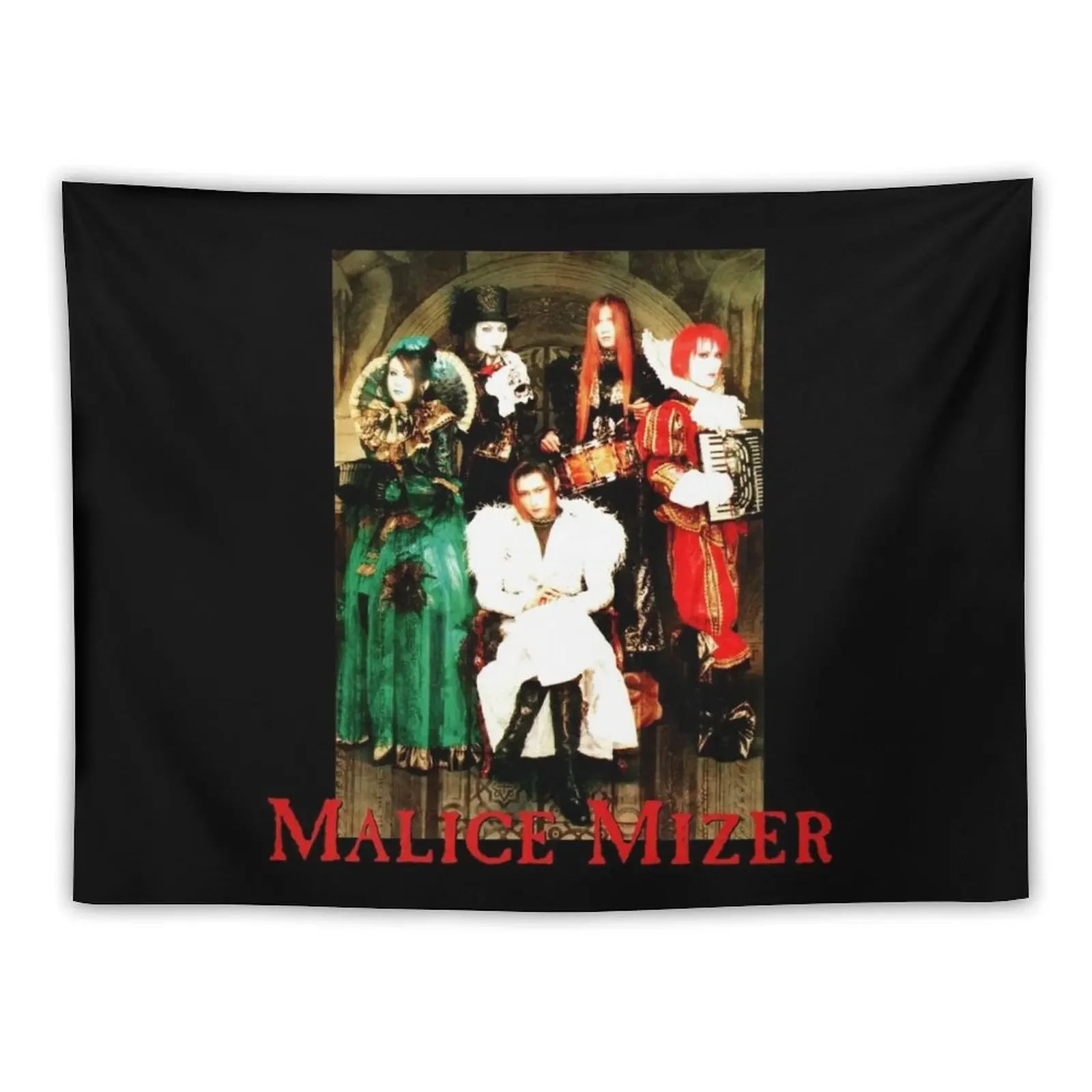 MALICE MIZER - Voyage tour band picture (J-rock visual kei band) Tapestry Aesthetic Room Decorations Tapestry