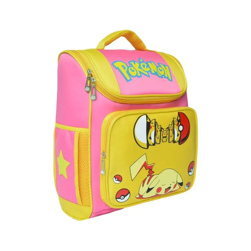 Pikachu-Rucksack der Klassen 1–6, niedlicher Schüler-Schulrucksack, langlebiger Schüler-Rucksack, Lernzubehör, Spielzeug für Jungen und Mädchen, Geburtstagsgeschenk