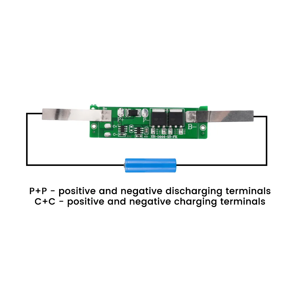 1S 2S BMS Separate Port Charge Board 3.7V 7.4V 18650 21700 26650 Lipo Lithium Battery 8A 10A Charge Discharge Module for Motor