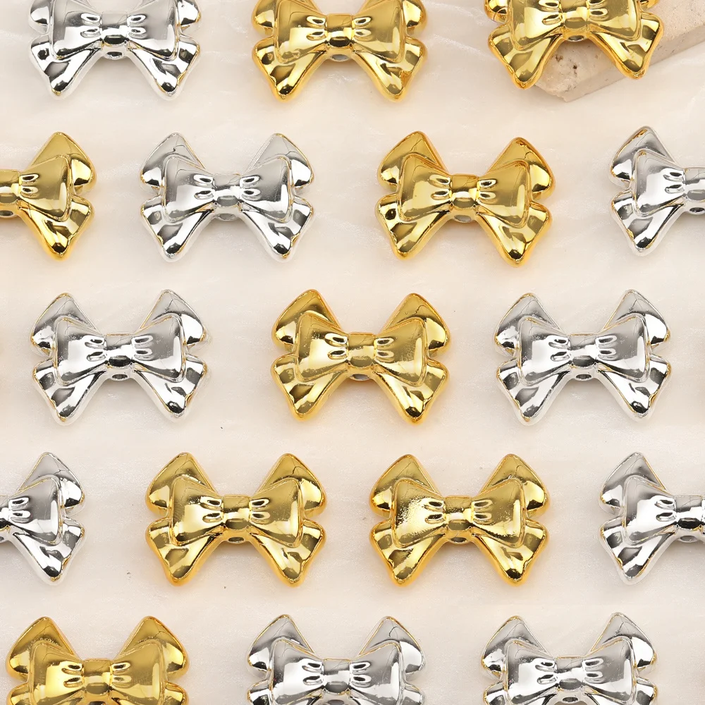 

Cordial Design 100Pcs 21*29MM DIY Beads Making/UV CCB Effect/Hand Made/Bowknot Shape/Acrylic Bead/Jewelry Findings & Components