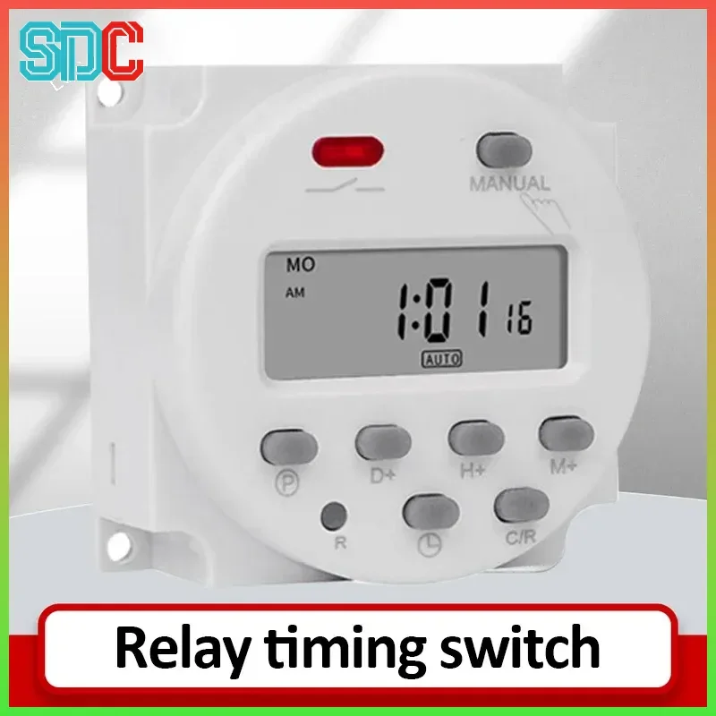 

CN101A 12V/24V/110V/220V Single and double countdown micro cycle time control switch timer controller min control 16A