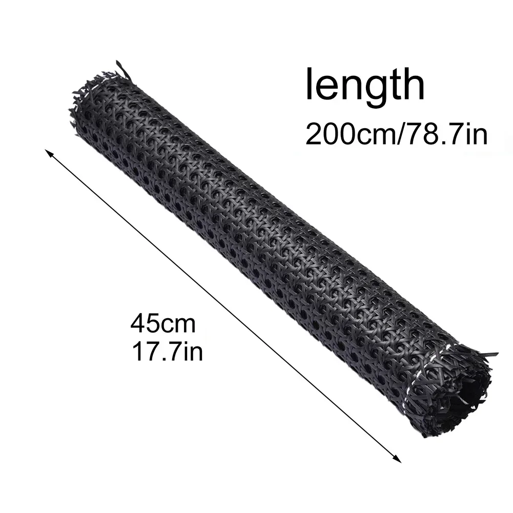 Webbing Cane Rattan Webbing 1Pcs Black Furniture Lighting Storage Handmade Mesh Rattan Mesh Roll Sheet Webbing