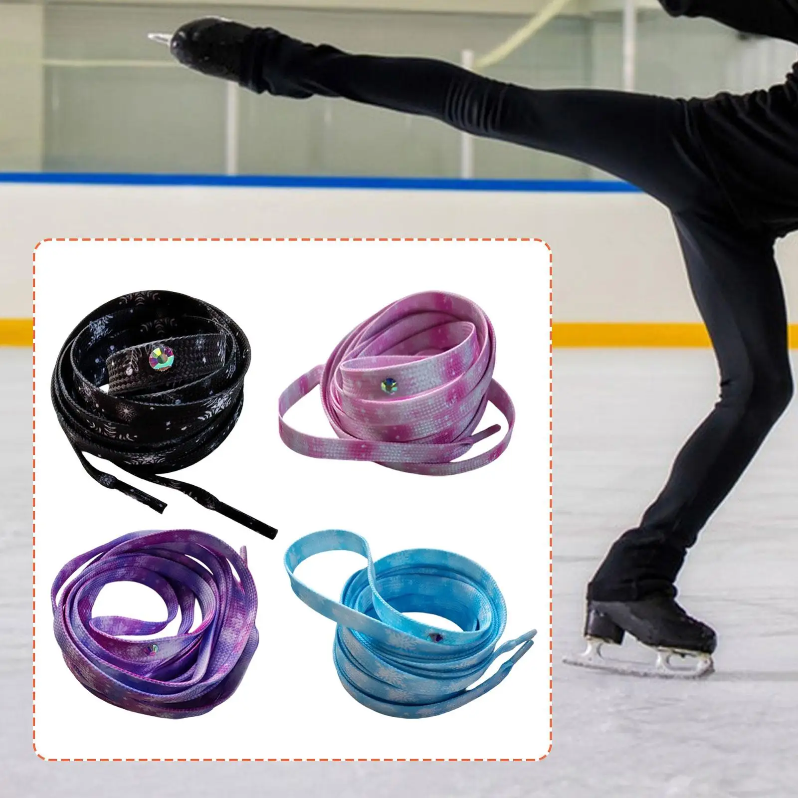 

Шнурки для хоккейных ботинок из полиэстера, легкие, многофункциональные, для роликовых коньков, аксессуары, идеальный подарок, элегантные принадлежности