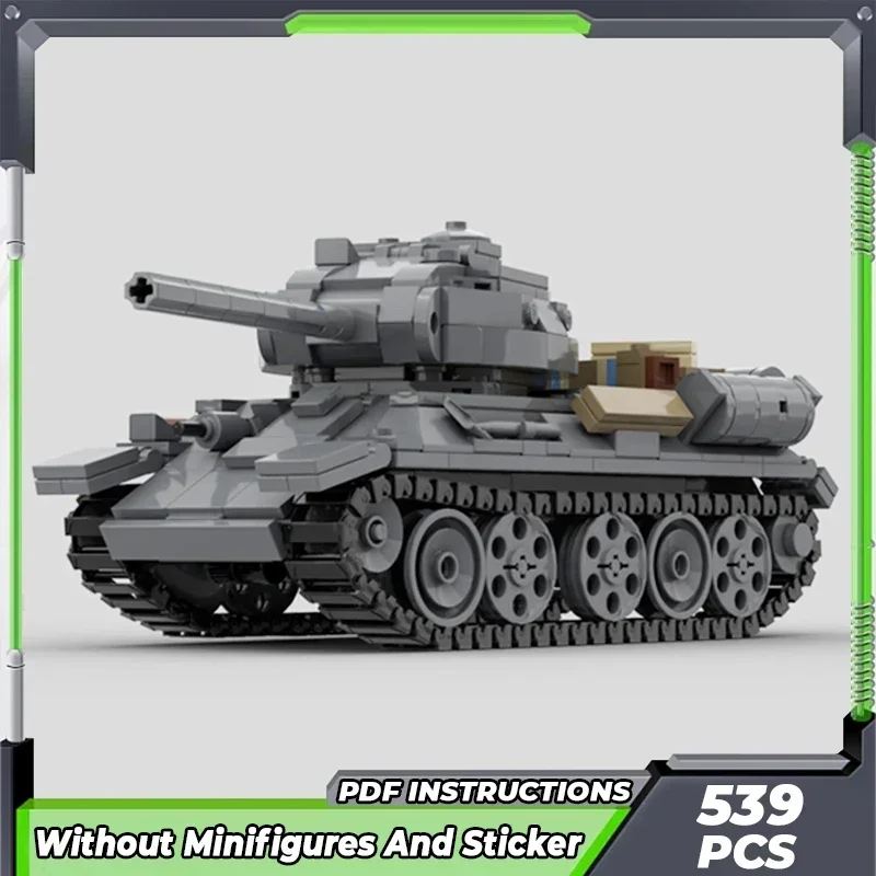 Moc Gebäude Ziegel Militär Waffe Modell Sowjetischen Medium Tank Technologie Modulare Blöcke Geschenke Spielzeug Für Kinder DIY Sets Montage