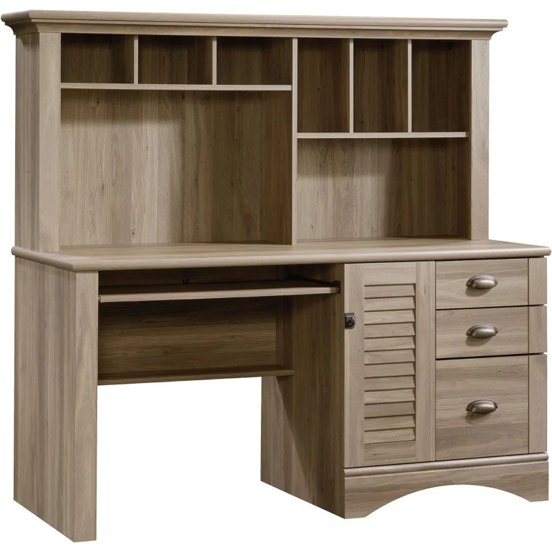 Sauder Harbor View Desk W/Hutch, L: 62.13