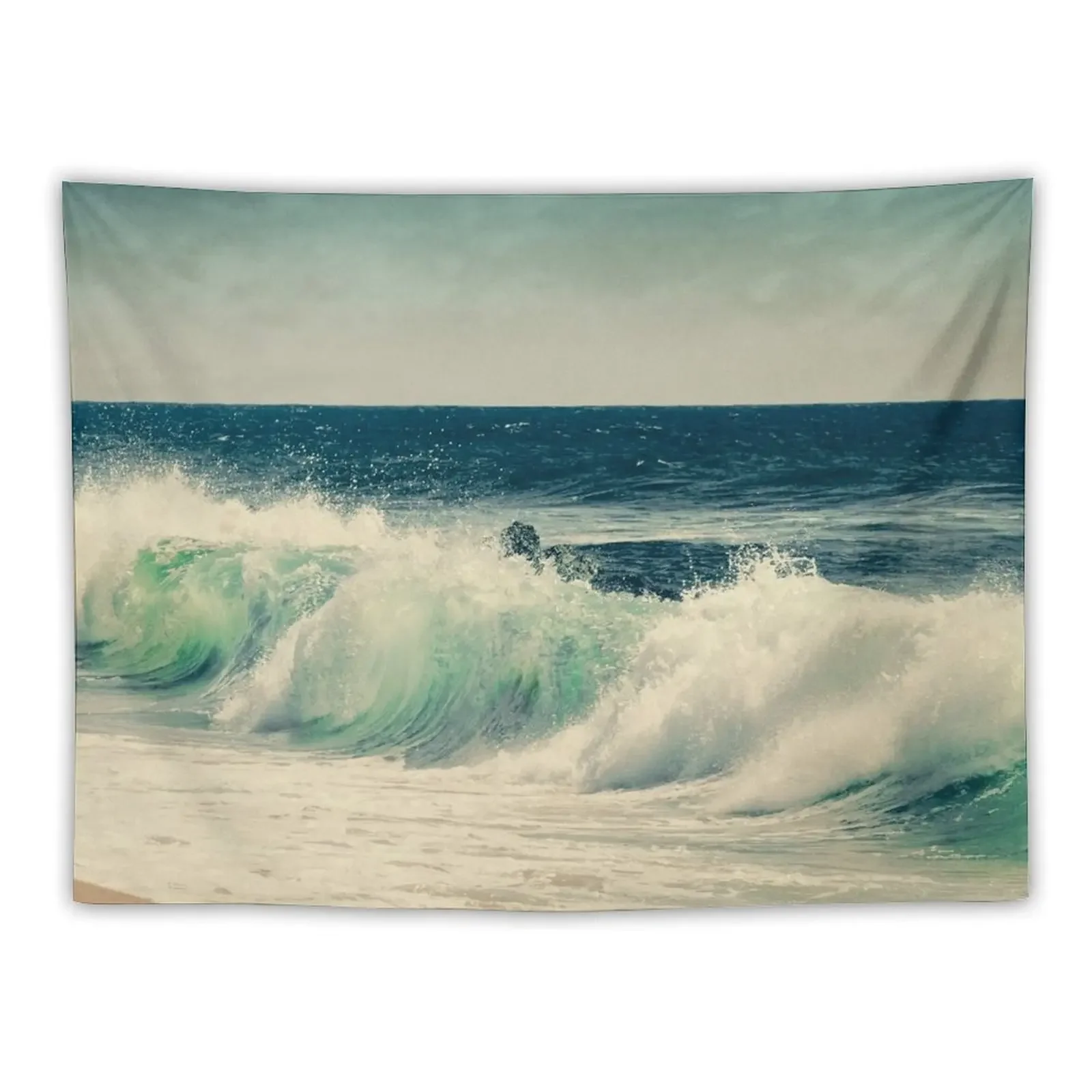 

again and again - crashing ocean waves Tapestry Home Supplies Decorative Wall Murals Aesthetic Room Decorations Tapestry