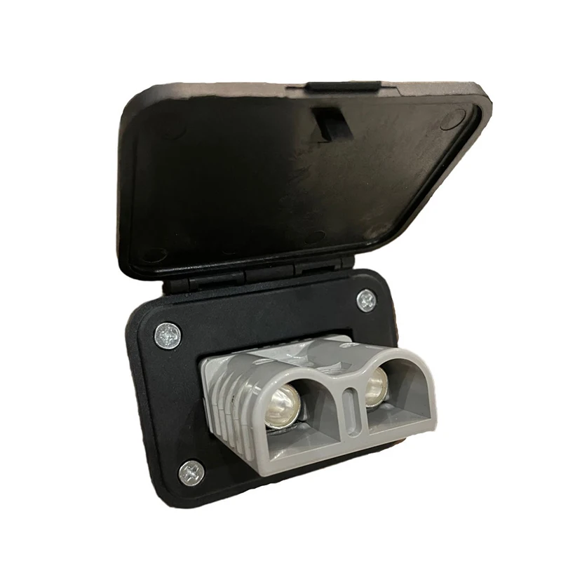 1/2Pcs 120A For Anderson Socket Panel Bracket Plug Flush Mount Bracket Panel Bracket With Cover For Caravan Cable Connectors