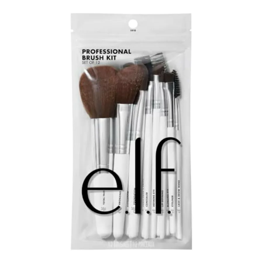 

Professional Set of 12 Makeup Brushes, Pro-Worthy Makeup Brushes For A Flawless Full-Face Application, Vegan and Cruelty-Free