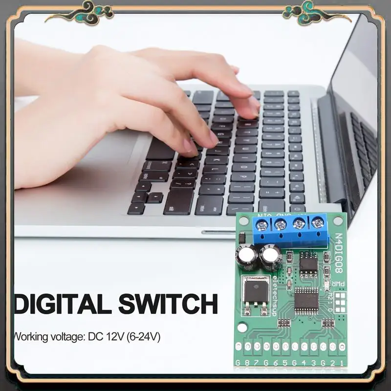 Reliable-8Ch Input/Output Digital Switch TTL Lvttl CMOS RS485 IO Control Module Modbus Rtu Board For PLC Relay