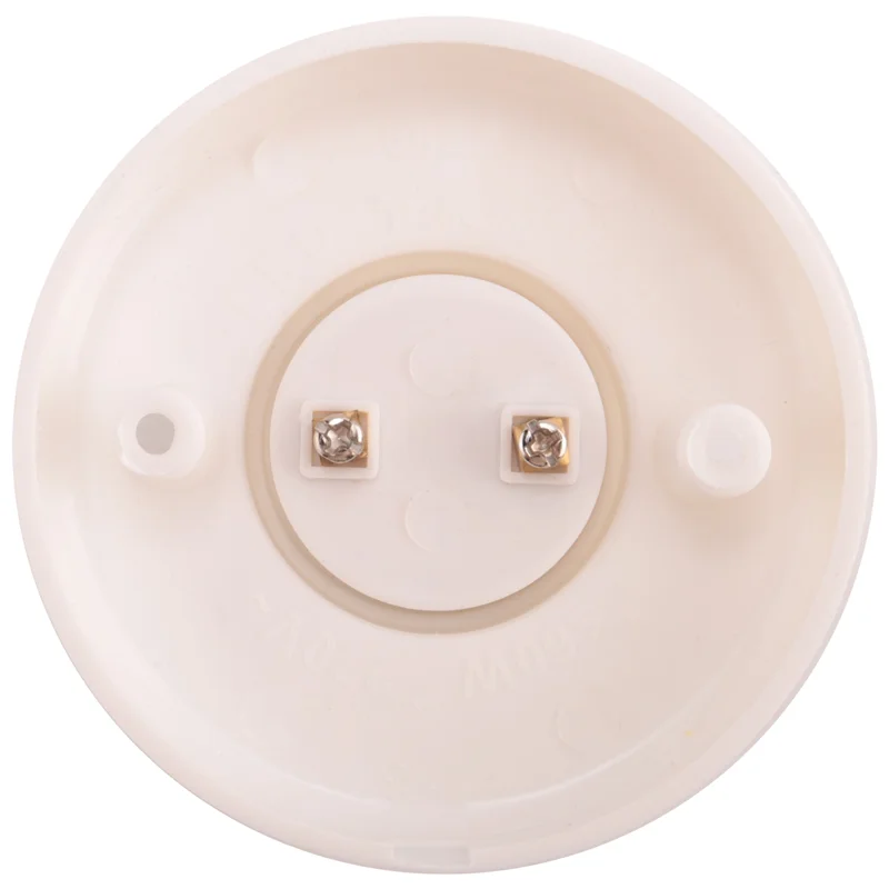 

RALCA-8X E27 Round Plastic Base Screw Light Bulb Lamp Socket Holder White