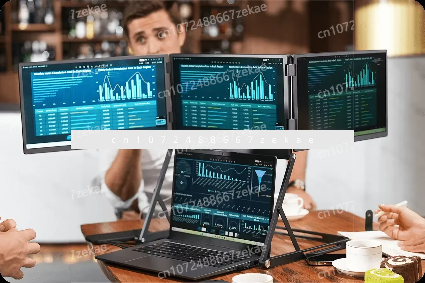 شاشة ألعاب IPS مقاس 15.6 بوصة واجهة USB-C مزدوجة 1080P FHD من الألومنيوم للسفر TriCreate نظام تشغيل Win-dows جديد