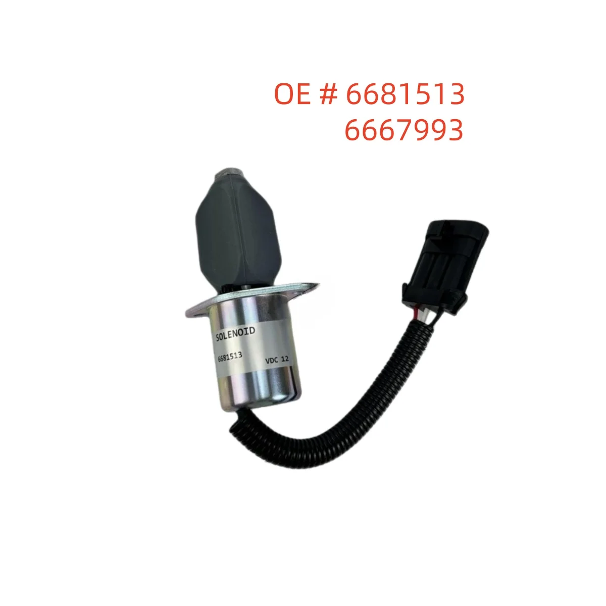high quality new 6681513 6667993 12v Fuel shut-off solenoid valve For Cummins 1500 S160 S175 S185 873 963 883 863