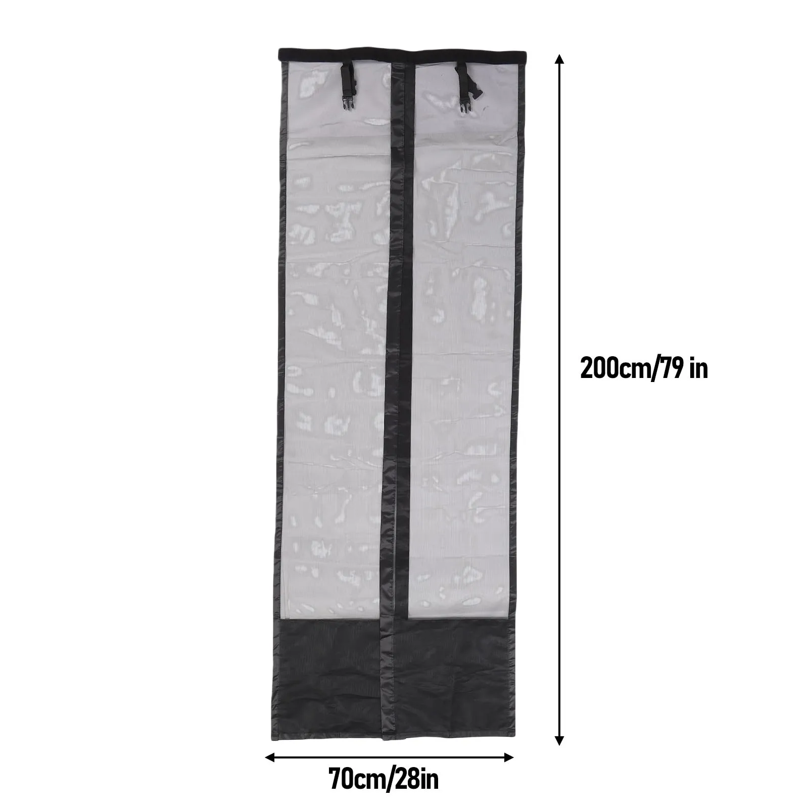 Mesh Door Screen RV Screen Door Curtain Touch Fastener Fixation Prevents Debris Improved Airflow for Gardens Balconies Patios
