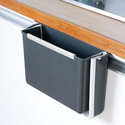 1PC Folding Waste Bin Wall Mounted Trashcan Kitchen Cabinet Door Hanging Trash Can for Bathroom Toilet Garbage Storage