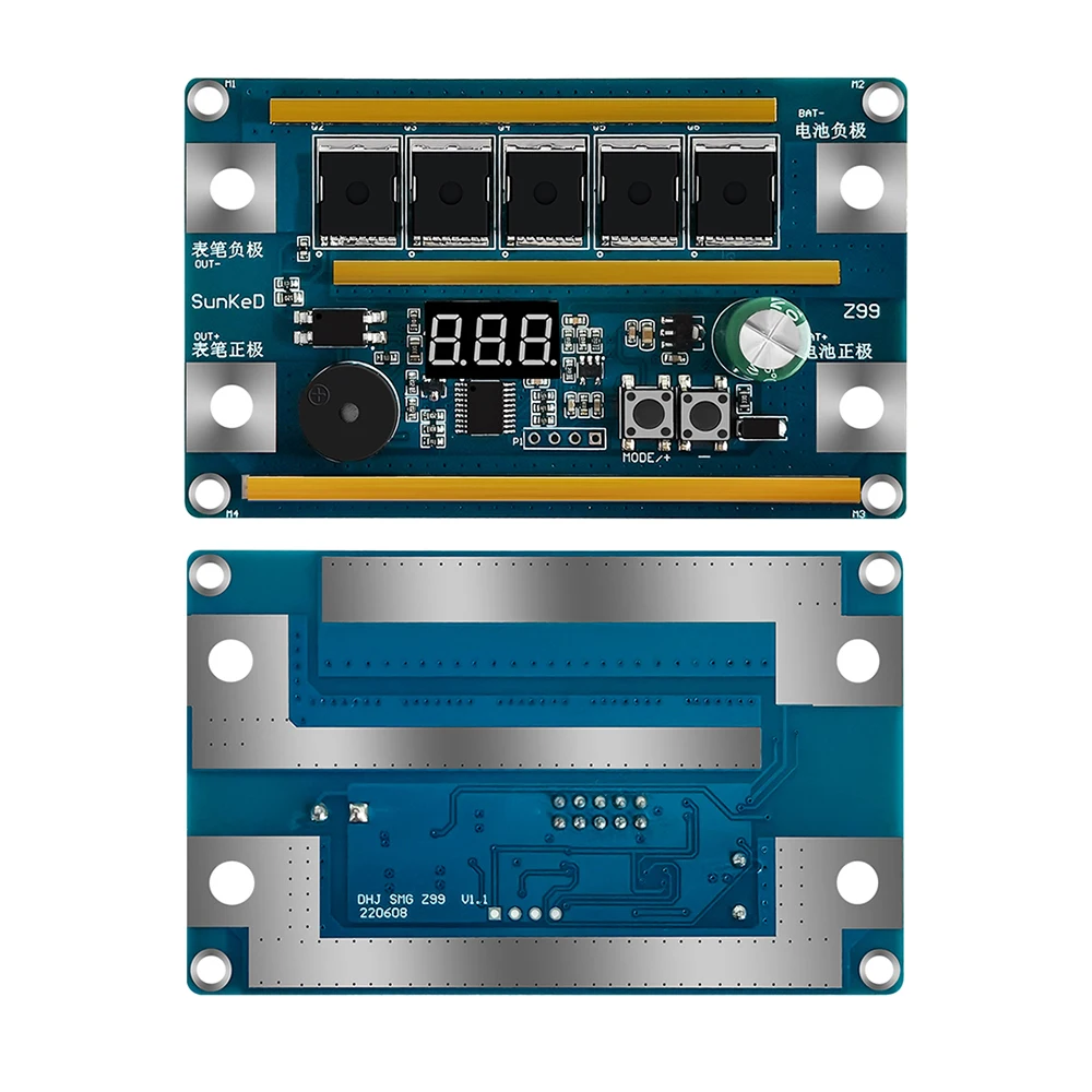 99 Gänge 12 V Punktschweißgerät Kit Digital Power Einstellbarer Punktschweißstift Steuerplatine Nickelblech für 18650 Lithiumbatterie