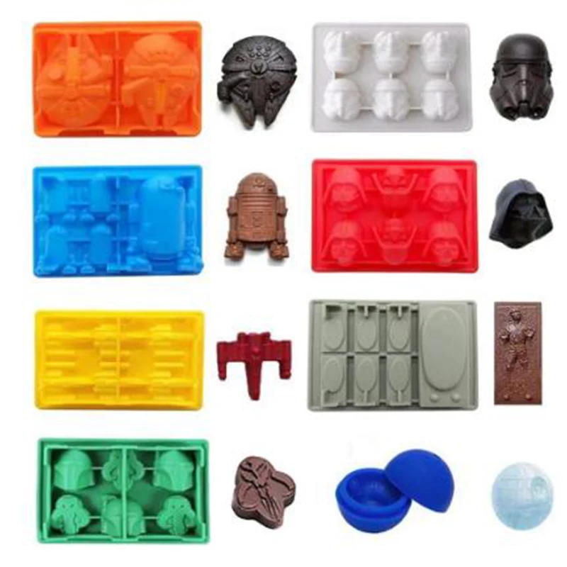 Cake Decorating Moulds Silicone Molds for Baking Chocolate Candy Gummy Dessert Ice Cube for Star  Molds War Fans