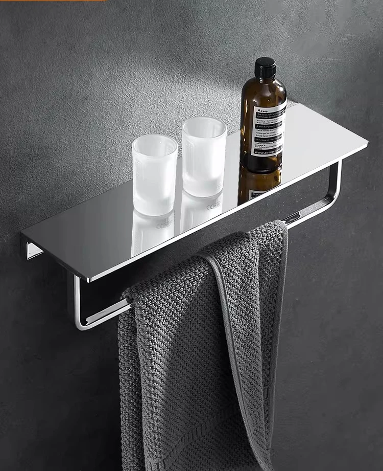 All Copper Thickened Bathroom Toilet Vanity Table Baffle Storage Rack