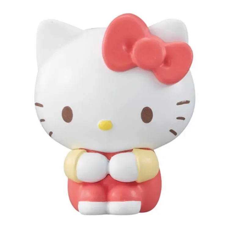 Sanrio Figure Hello Kitty Cinnamoroll My Melody Action Figure Pom Pom Purin Waiting Gacha Children Gift Kawaii Model Toy