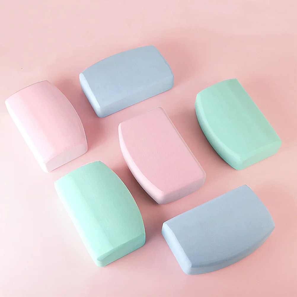 

1Pcs Eva Yoga Brick Curved Non-Slip Sky Blue for Dance Exercise Leg Pressing Daily Fitness Yoga Block Eva Brick