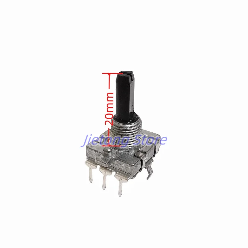 Digital Rotary Potentiometer Encoder, Volume Indução Fogão Switch, 3Pins, Amplificador, 24 Posição, 24 Pulso, EC16, 2Pcs