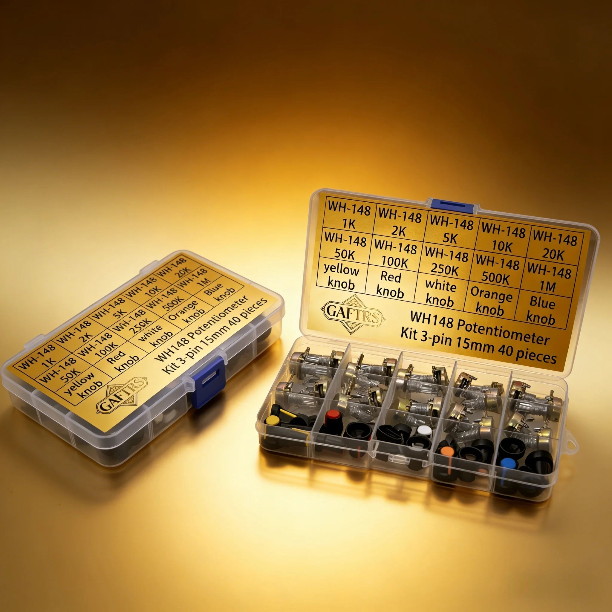 kit-de-potenciometros-wh148-b1k-b2k-b5k-b10k-b20k-b50k-b100k-b250k-b500k-b1mΩ-3-pinos-15mm-resistores-lineares-variaveis-40-pecas