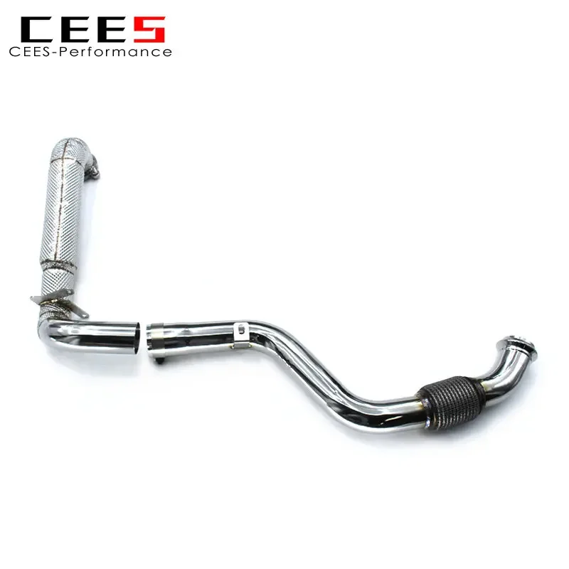 CEES Catless Downpipe for Mercedes-Benz CLA250 2.0T 2014-2021 Exhaust Pipe Stainless Steel High Performance Exhaust Downpipe