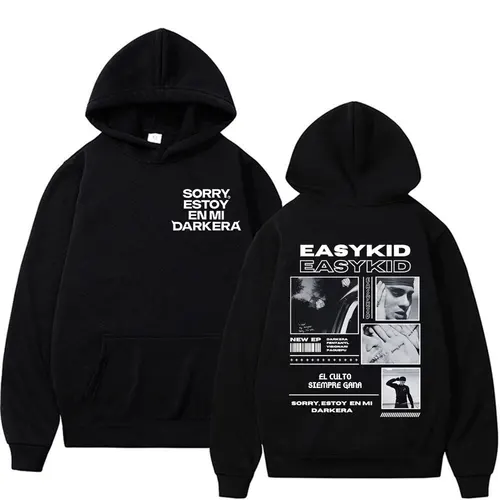 Rapero Easykid álbum Tour 2025 Merch pulóver hombres mujeres Harajuku Vintage alta calidad sudaderas clásicas comodidad Casual sudaderas